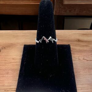Silver Mountain Ring .925 Sterling Silver Ring Outdoorsy Theme